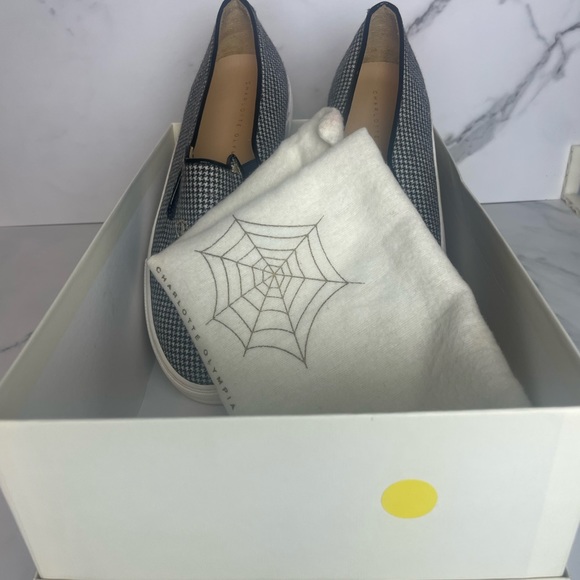 Charlotte Olympia Cool Cat womens Houndstooth sneakers NWOT. - Picture 2 of 4